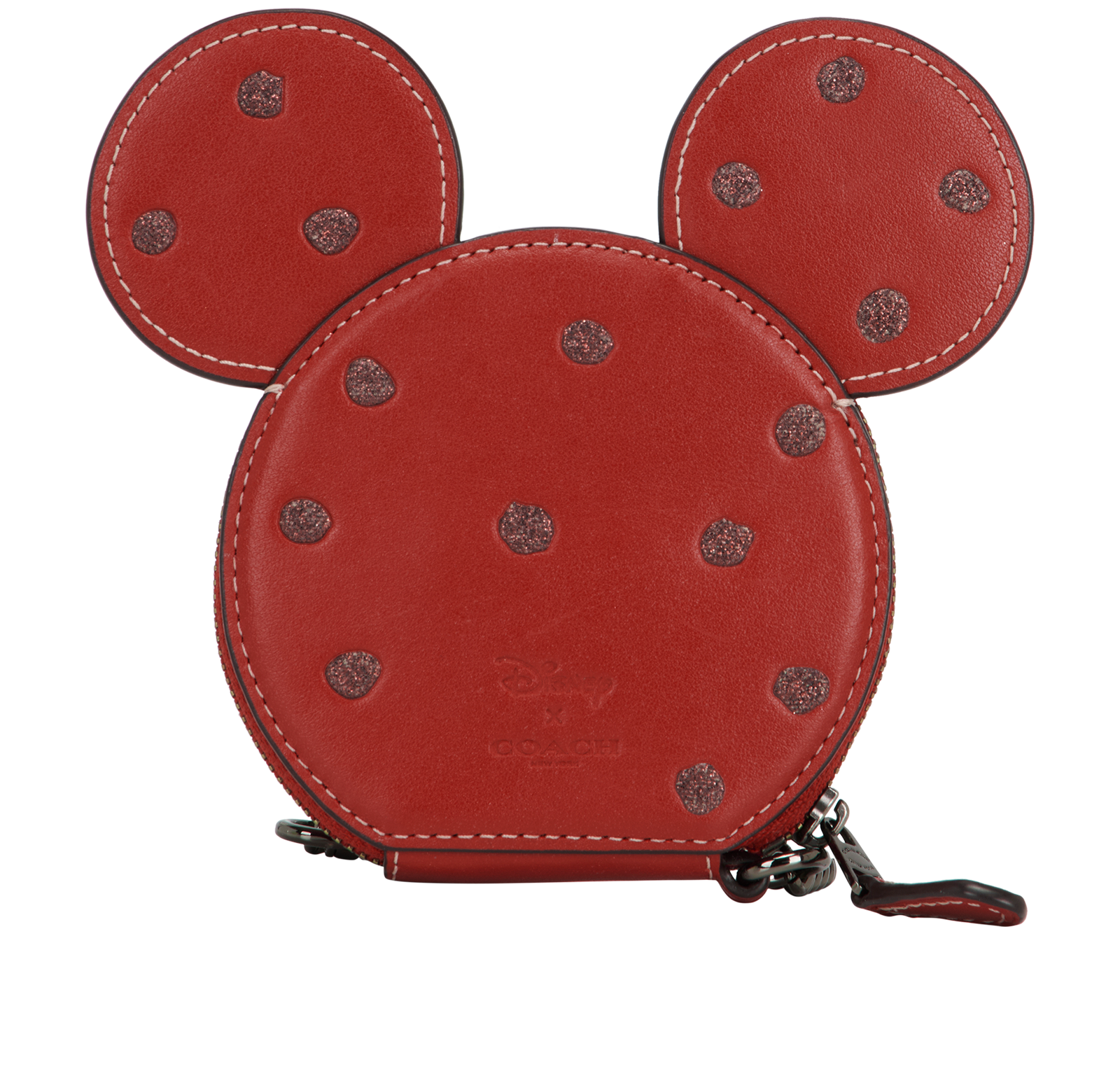 Coach X Disney Mickey Coin Purse, &pound;70, Accessories, Red, Leather, Back view